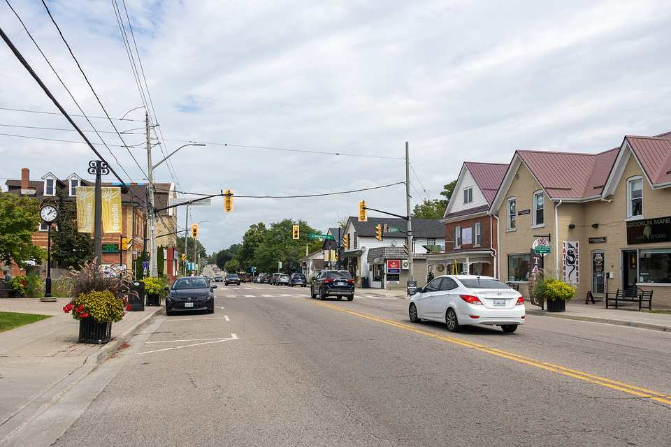 Baldwin Street in the village of Brooklin, north Whitby